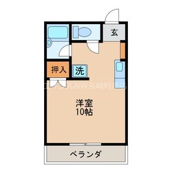 原爆資料館駅 徒歩9分 1階の物件間取画像